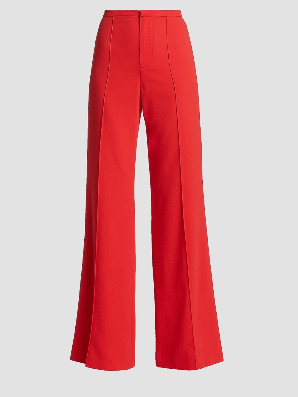 New Alice + Olivia Dylan High-Waisted Wide-Leg Pants in bright poppy size 0